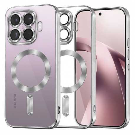 Techsuit Luxury Crystal MagSafe pro Xiaomi 17T stříbrný