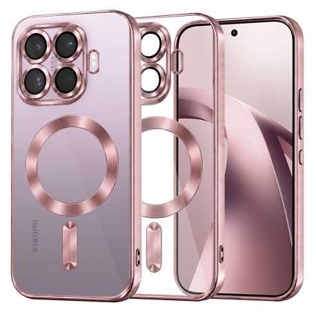 Techsuit Luxury Crystal MagSafe pro Xiaomi 17T růžový