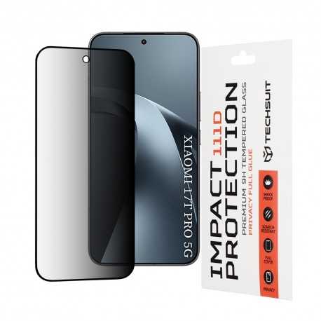 Techsuit 111D Anti-Spy zatmavovací tvrzené sklo 9H pro Xiaomi 17T Pro