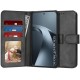 Techsuit Diary Book kožená peněženka pro Xiaomi 17T Pro černá