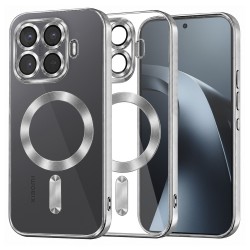 Techsuit Luxury Crystal MagSafe pro Xiaomi 17T Pro stříbrný