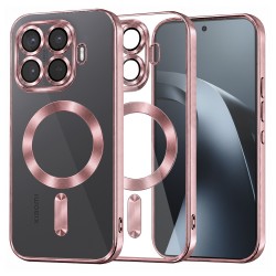 Techsuit Luxury Crystal MagSafe pro Xiaomi 17T Pro růžový