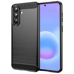 Silikonové pouzdro Carbon Case pro Samsung Galaxy A57 5G černé