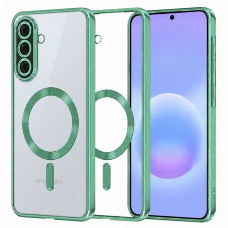 Techsuit Crystal MagSafe pouzdro pro Samsung Galaxy A57 5G zelené