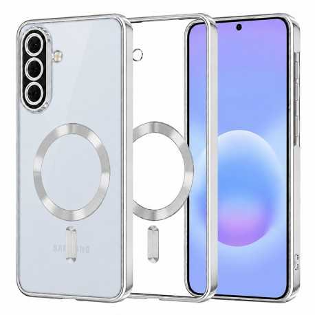 Techsuit Crystal MagSafe pouzdro pro Samsung Galaxy A57 5G stříbrné