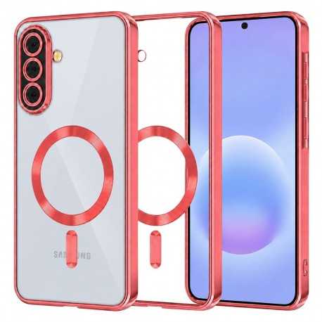 Techsuit Crystal MagSafe pouzdro pro Samsung Galaxy A57 5G červené