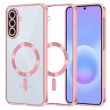 Techsuit Crystal MagSafe pouzdro pro Samsung Galaxy A57 5G růžové