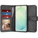 Techsuit Diary Book kožená peněženka pro Samsung Galaxy S26 FE černá