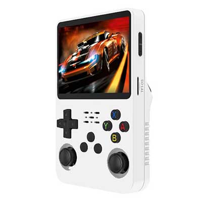 Retro herní konzole Handheld R36S bílá